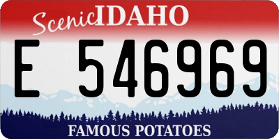 ID license plate E546969