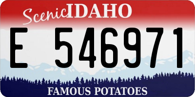 ID license plate E546971