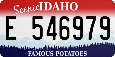 ID license plate E546979