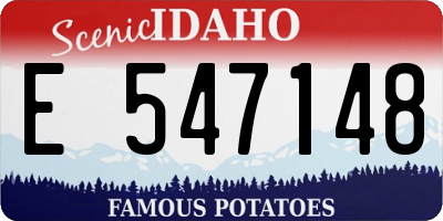 ID license plate E547148