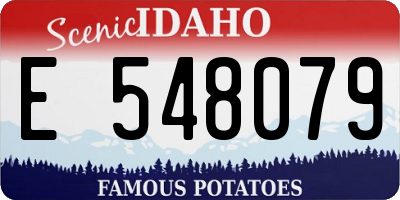 ID license plate E548079