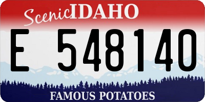 ID license plate E548140