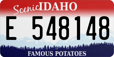ID license plate E548148