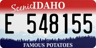 ID license plate E548155