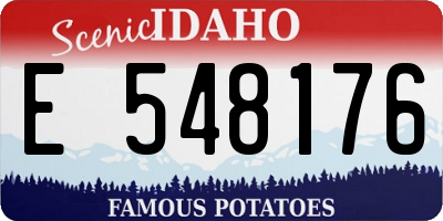 ID license plate E548176