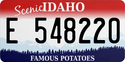 ID license plate E548220