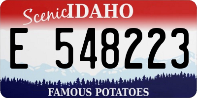 ID license plate E548223