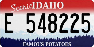 ID license plate E548225