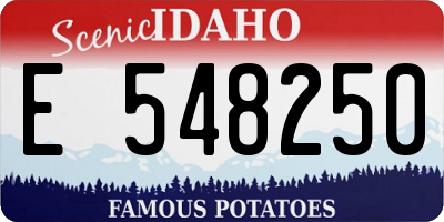 ID license plate E548250