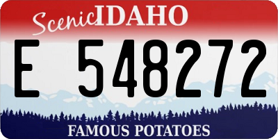 ID license plate E548272