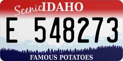 ID license plate E548273