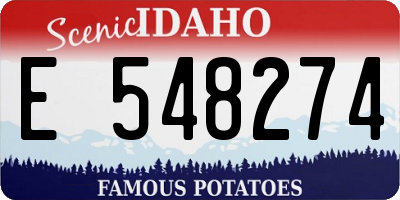 ID license plate E548274