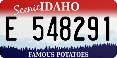 ID license plate E548291