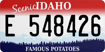 ID license plate E548426