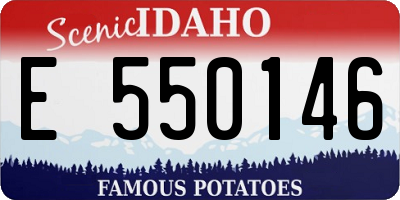 ID license plate E550146