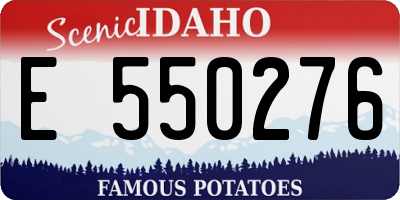ID license plate E550276