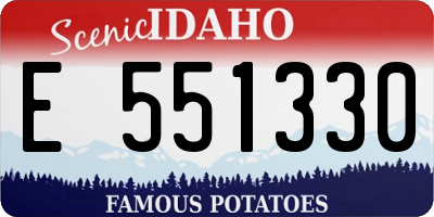ID license plate E551330