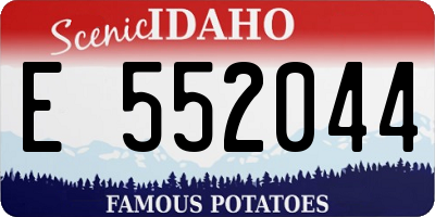 ID license plate E552044