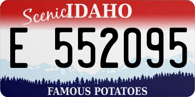 ID license plate E552095