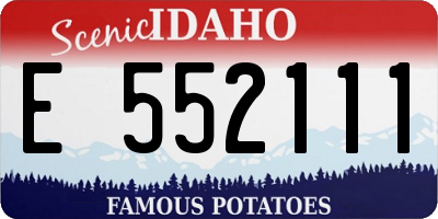 ID license plate E552111