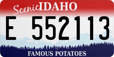 ID license plate E552113