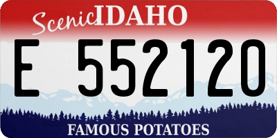 ID license plate E552120