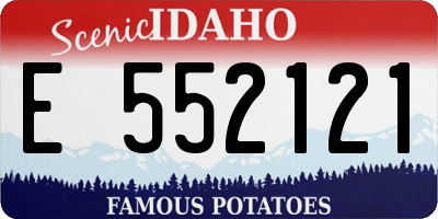 ID license plate E552121