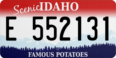 ID license plate E552131