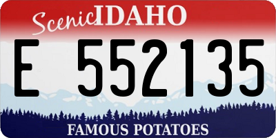 ID license plate E552135