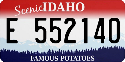 ID license plate E552140