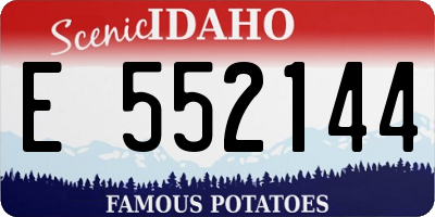 ID license plate E552144