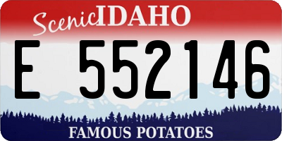 ID license plate E552146