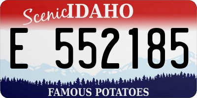 ID license plate E552185