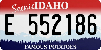 ID license plate E552186