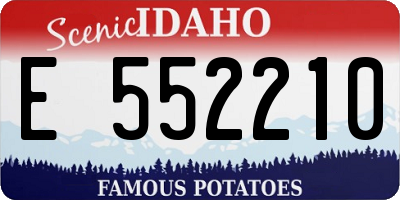 ID license plate E552210