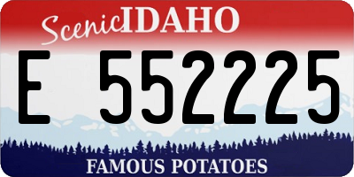 ID license plate E552225