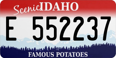 ID license plate E552237