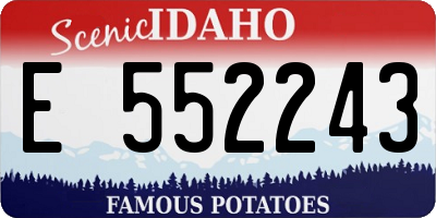 ID license plate E552243