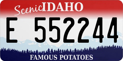 ID license plate E552244