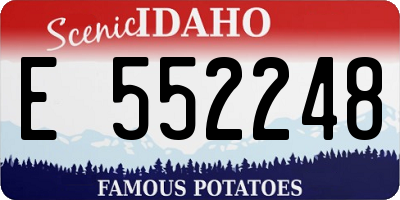 ID license plate E552248