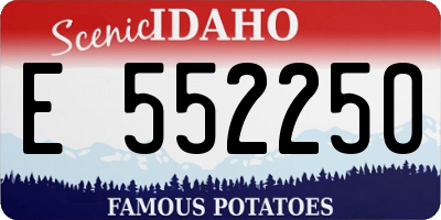 ID license plate E552250