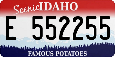 ID license plate E552255
