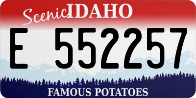 ID license plate E552257