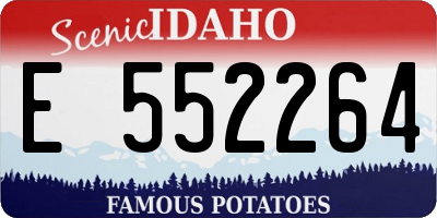 ID license plate E552264