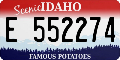 ID license plate E552274