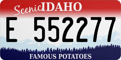 ID license plate E552277