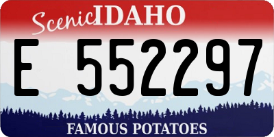 ID license plate E552297