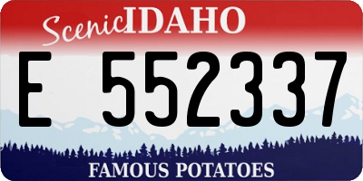 ID license plate E552337