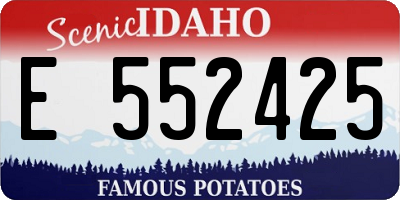 ID license plate E552425