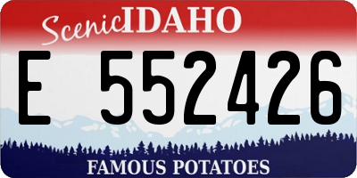 ID license plate E552426